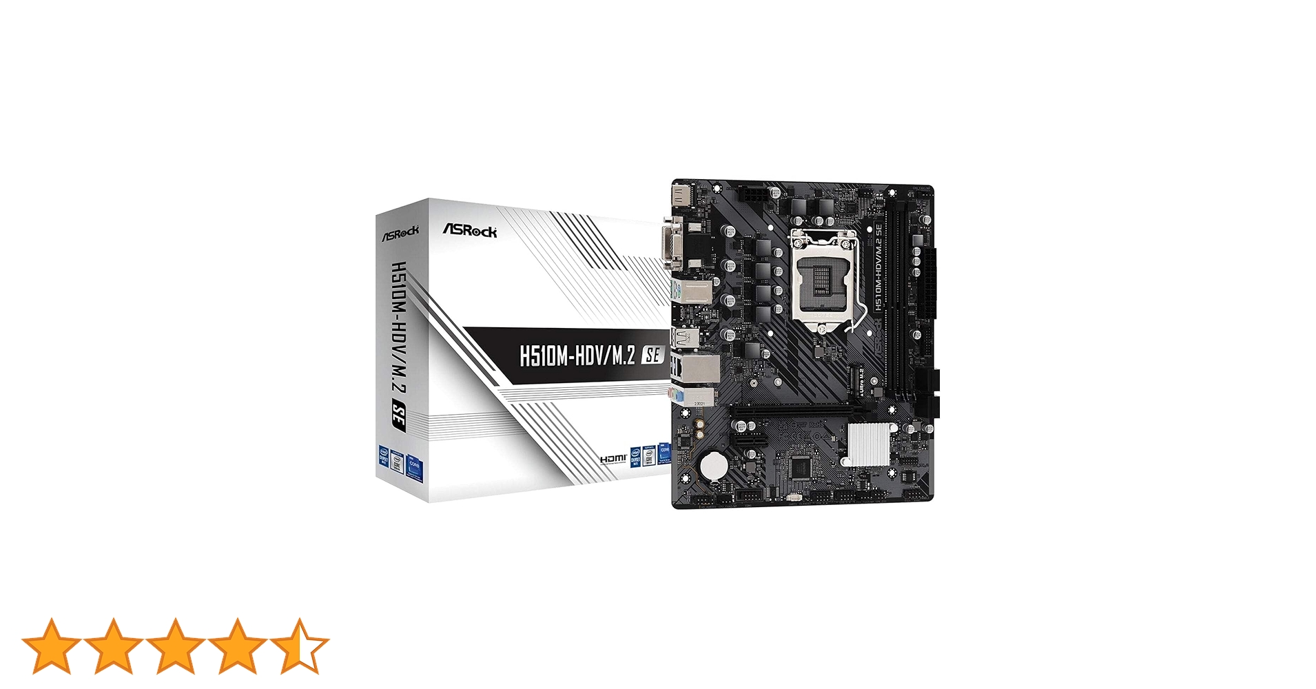 ASROCK　H510M-HDV-M.2 LGA1200 ASRock H510M-HDV/M.2 SE Motherboard DDR4 3200MHz HDMI, DVI-D